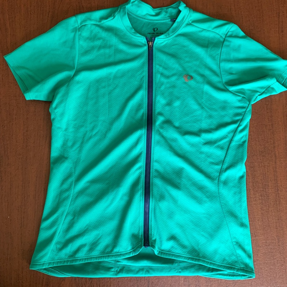 Women’s teal green Pearl Izumi zip up cycling/bike jersey